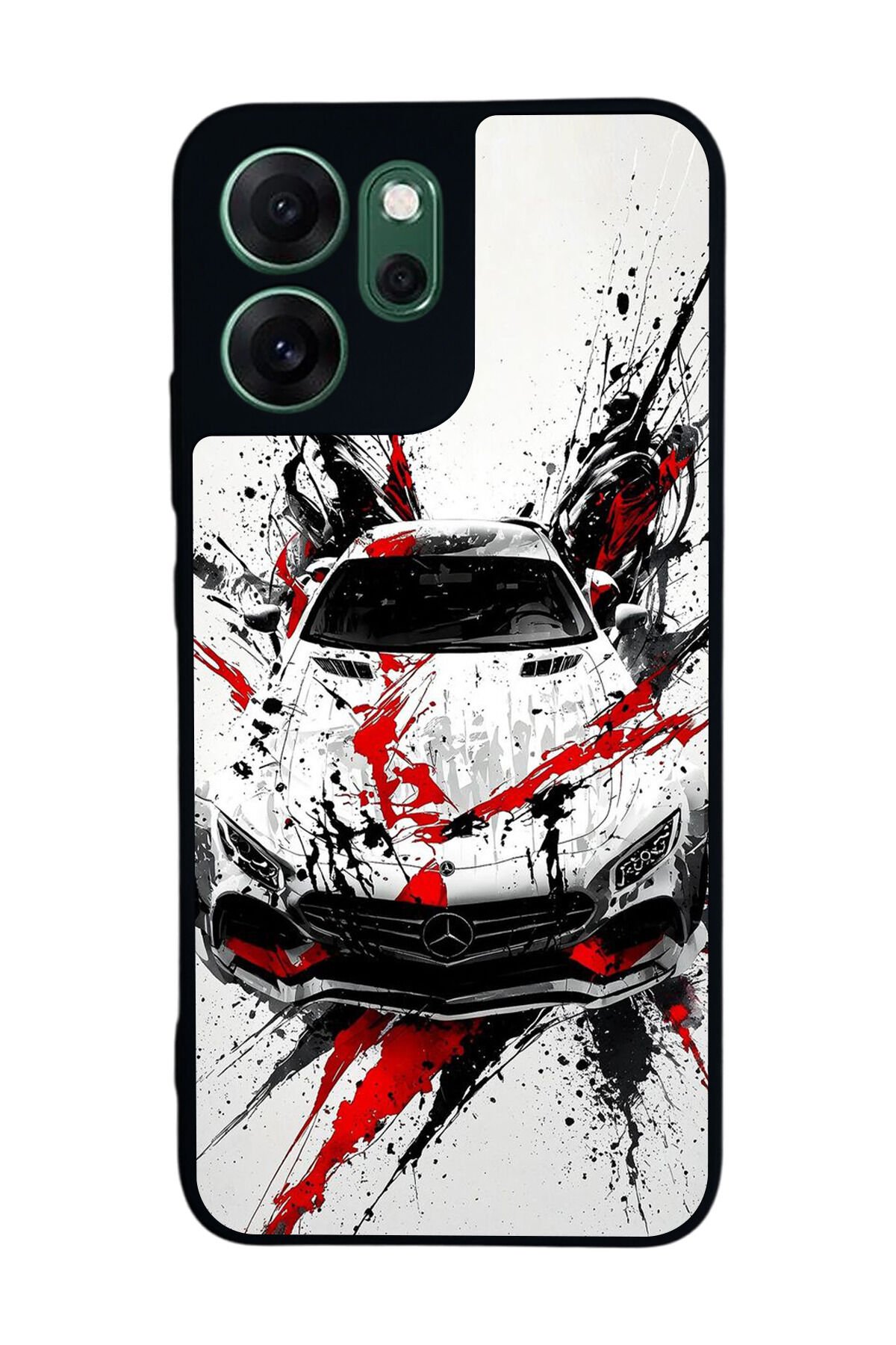 Oppo Reno 14F Uyumlu Mercedes Tasarımlı Glossy Premium Kılıf