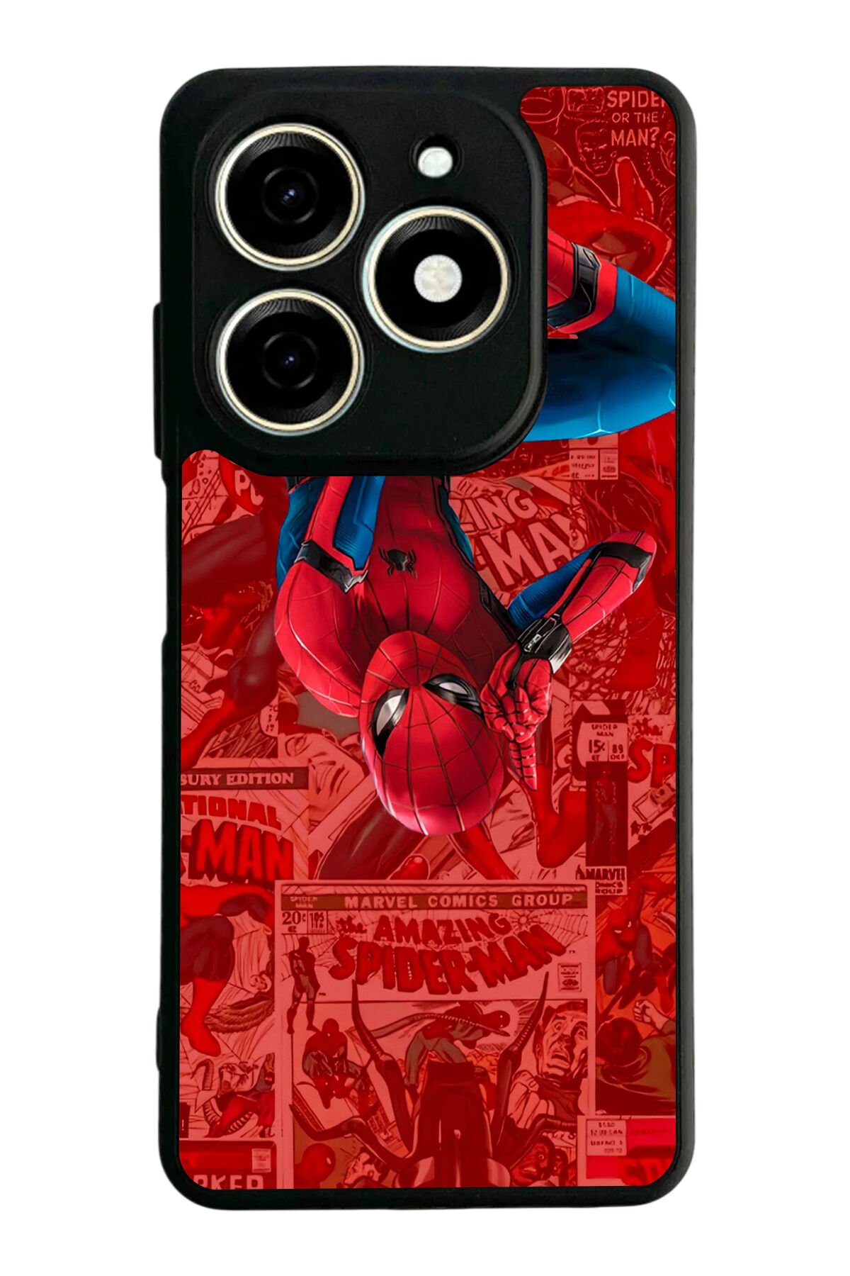Tecno Spark 20/20C Uyumlu Spider Man ( Örümcek Adam ) Tasarımlı Glossy Premium Kılıf