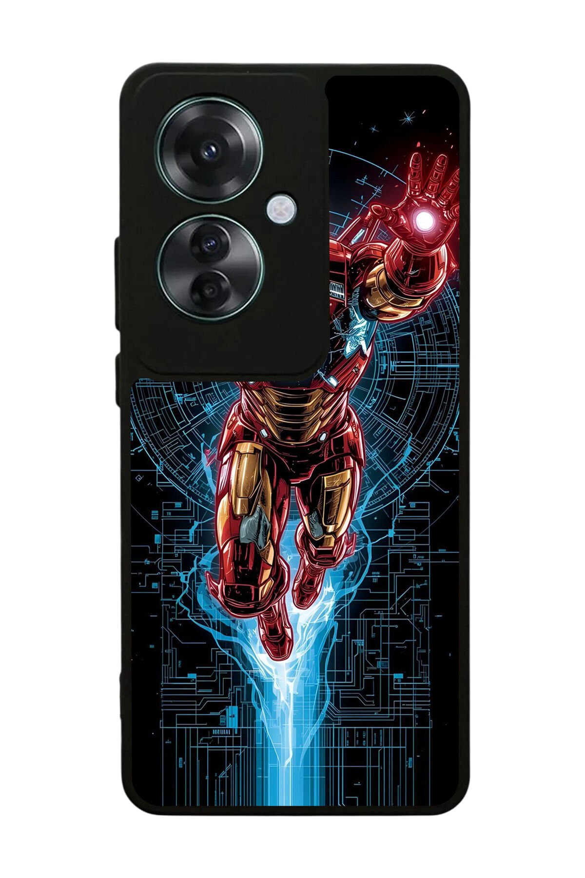 Oppo Reno 11F Uyumlu Iron Man ( Demir Adam ) Tasarımlı Glossy Premium Kılıf