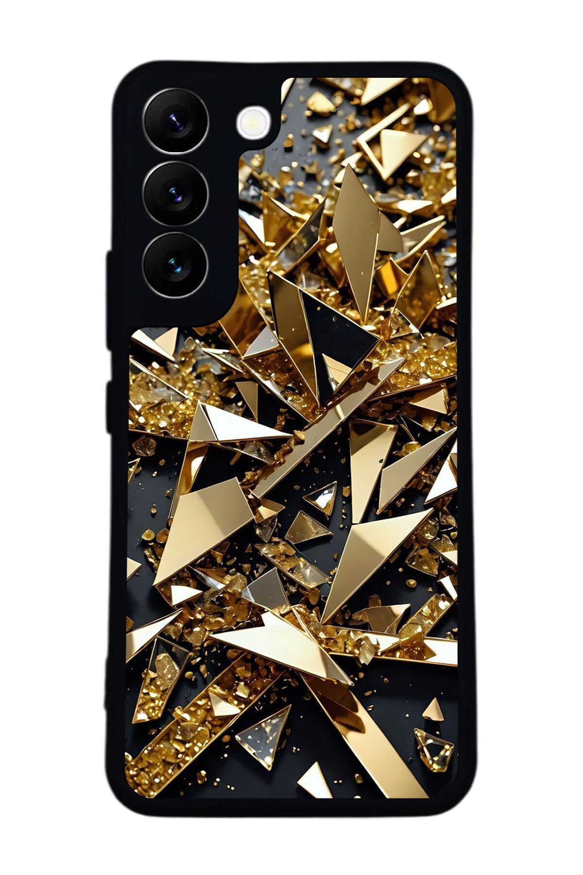 Samsung Galaxy S22 Uyumlu Mermer Marble Tasarımlı Glossy Premium Kılıf