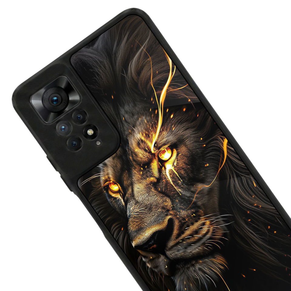 Xiaomi Redmi Note 11 Pro Uyumlu Aslan Tasarımlı Glossy Premium Kılıf