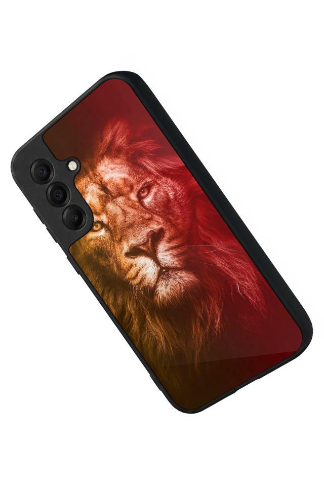 Samsung Galaxy A17 Uyumlu Aslan Tasarımlı Glossy Premium Kılıf