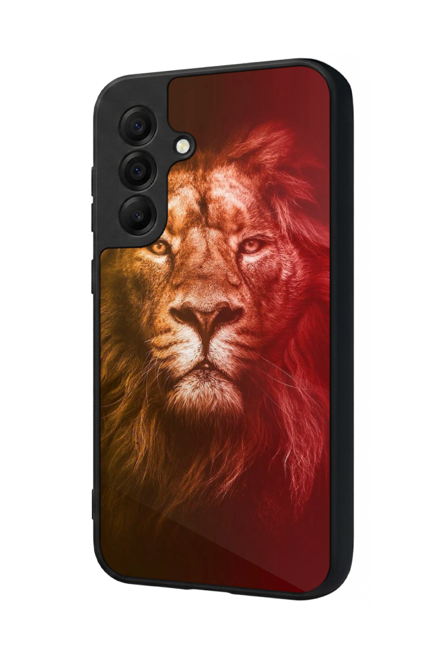 Samsung Galaxy A17 Uyumlu Aslan Tasarımlı Glossy Premium Kılıf