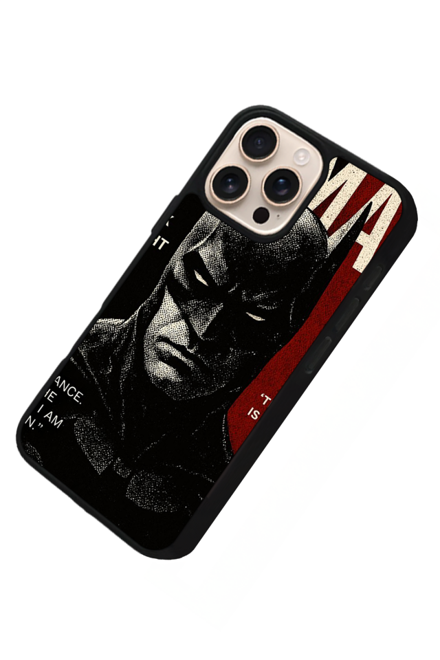 iPhone 16 Pro Max Uyumlu Batman Tasarımlı Glossy Premium Kılıf