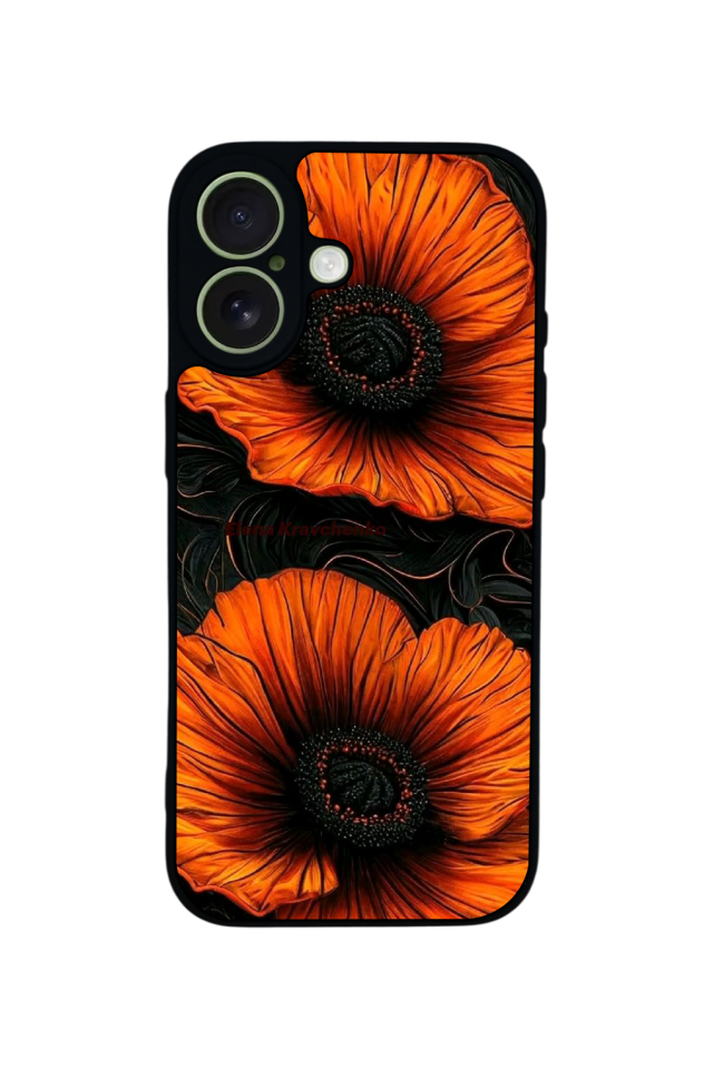iPhone 17 Uyumlu Botanik Tasarımlı Glossy Premium Kılıf