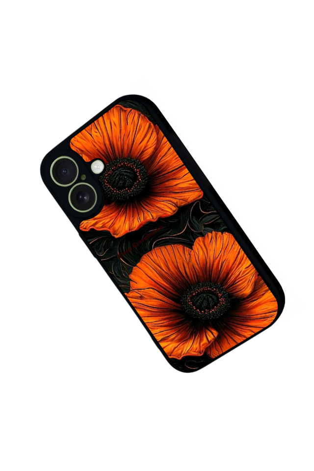 iPhone 17 Uyumlu Botanik Tasarımlı Glossy Premium Kılıf