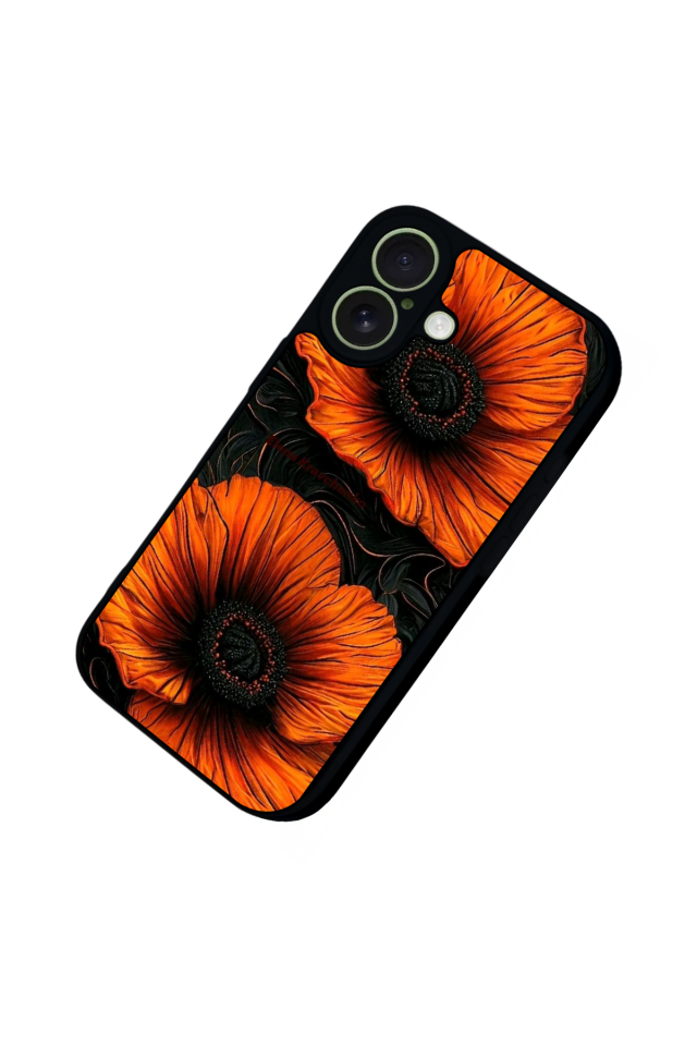 iPhone 17 Uyumlu Botanik Tasarımlı Glossy Premium Kılıf