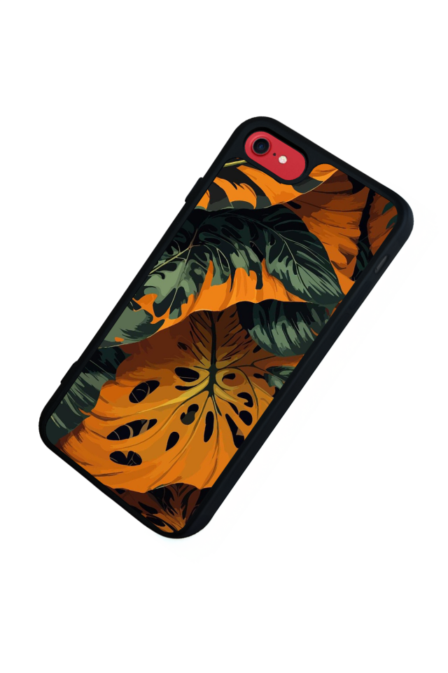 iPhone 7 Uyumlu Botanik Tasarımlı Glossy Premium Kılıf