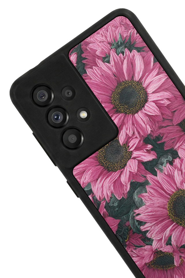 Samsung Galaxy A73 Uyumlu Cicek Tasarımlı Glossy Premium Kılıf