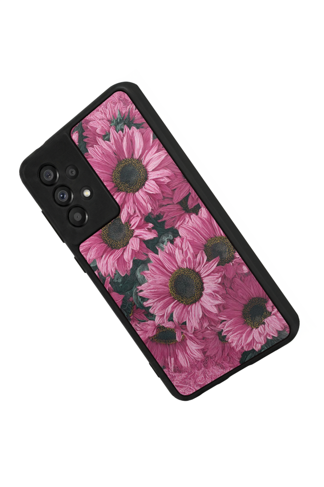 Samsung Galaxy A73 Uyumlu Cicek Tasarımlı Glossy Premium Kılıf