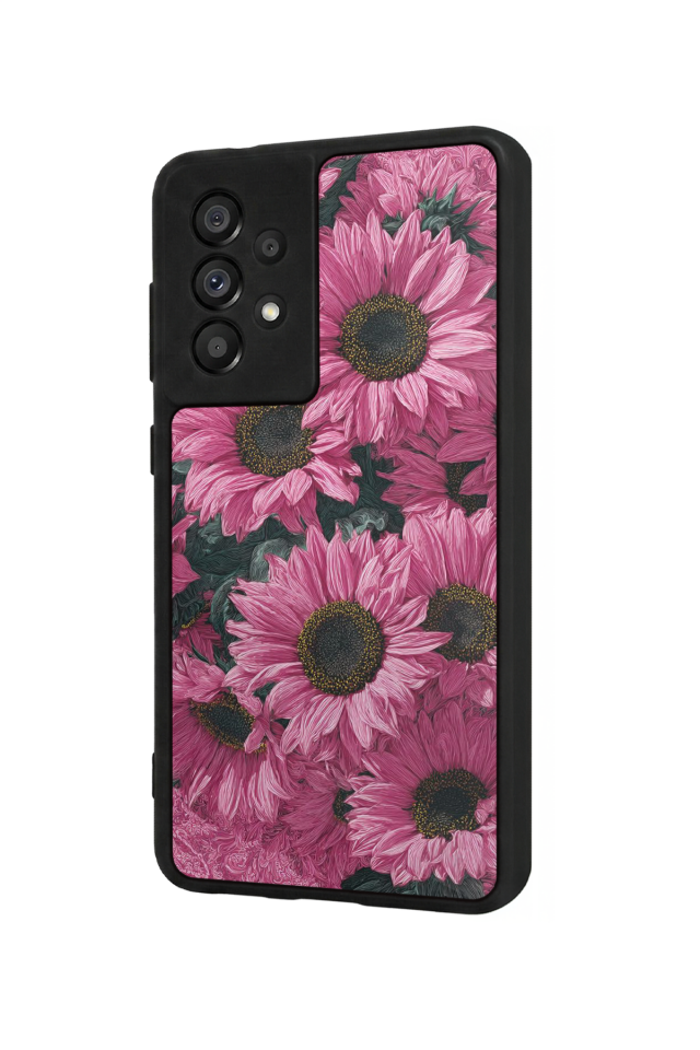 Samsung Galaxy A73 Uyumlu Cicek Tasarımlı Glossy Premium Kılıf