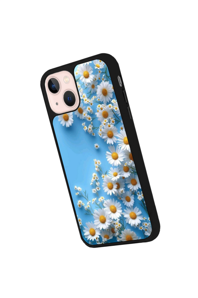 iPhone 14 Plus Uyumlu Cicek Tasarımlı Glossy Premium Kılıf