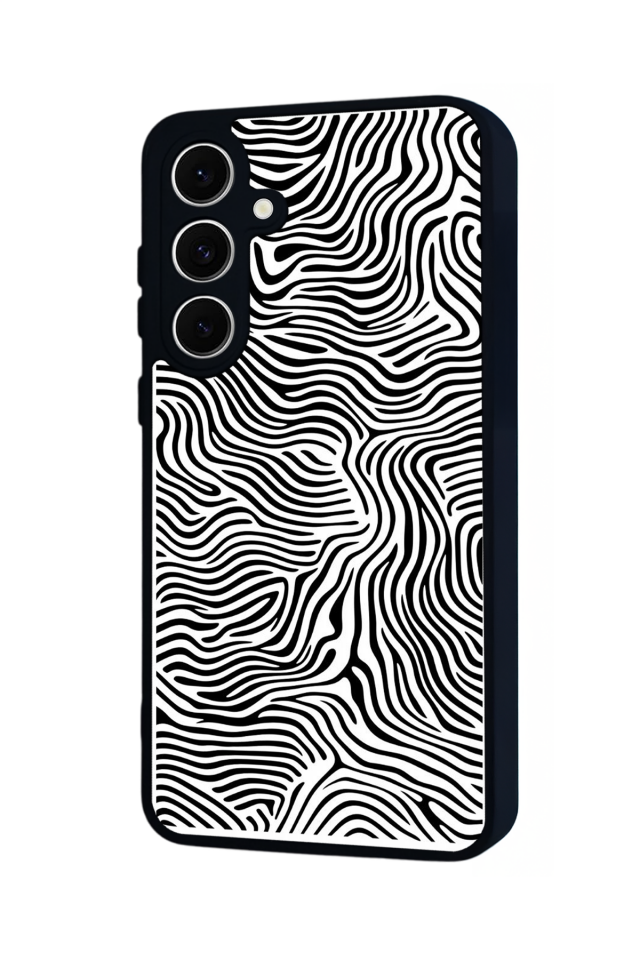 Samsung Galaxy S24 FE Uyumlu Çizgi Sanatı Tasarımlı Glossy Premium Kılıf