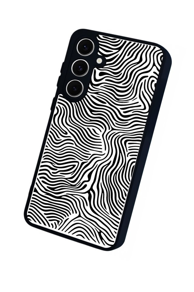 Samsung Galaxy S24 FE Uyumlu Çizgi Sanatı Tasarımlı Glossy Premium Kılıf