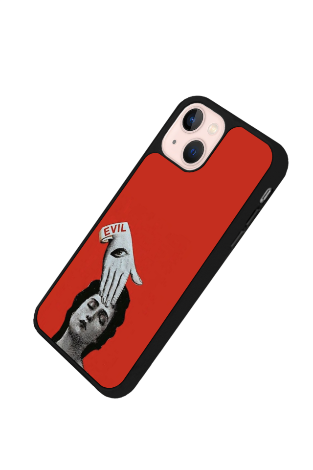 iPhone 15 Uyumlu Kirmizi Tasarımlı Glossy Premium Kılıf