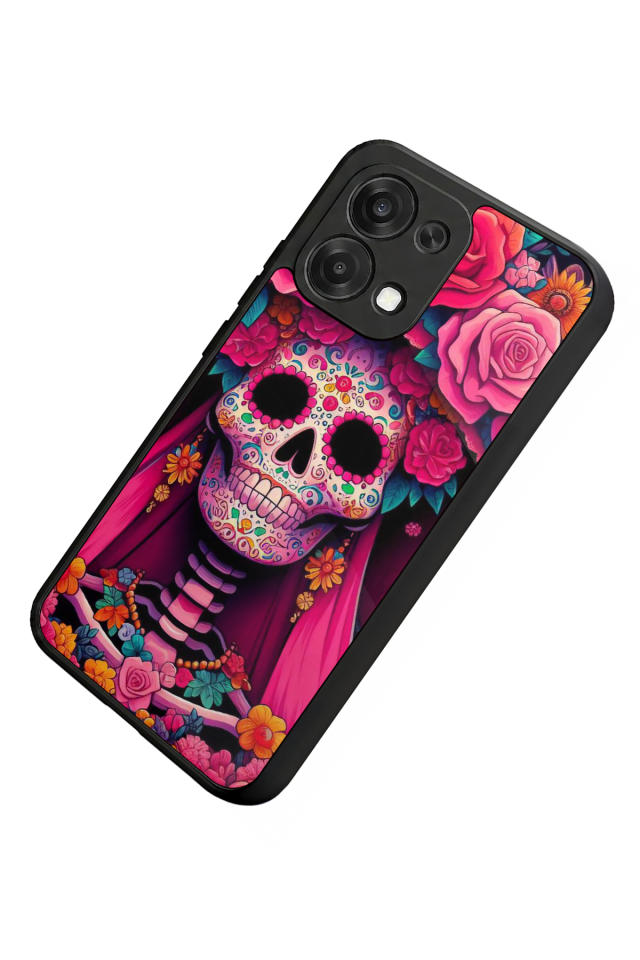 Oppo A6 Pro Uyumlu KuruKafa Tasarımlı Glossy Premium Kılıf