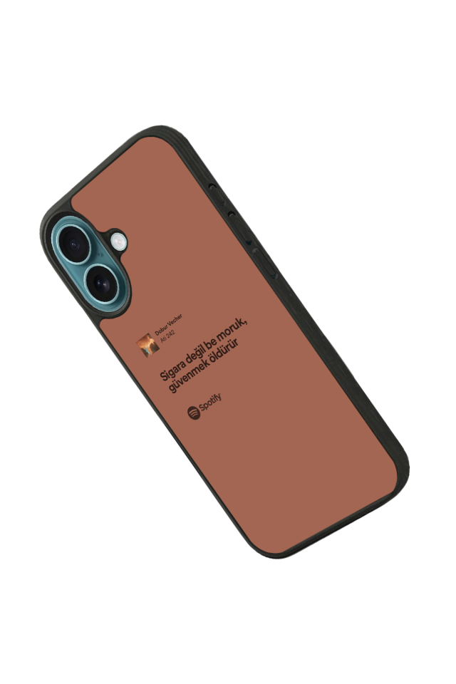 iPhone 16 Plus Uyumlu Sarki Sozleri Tasarımlı Glossy Premium Kılıf