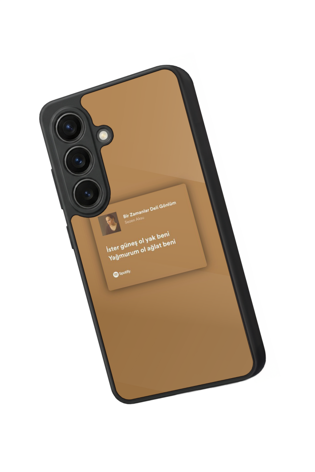 Samsung Galaxy S26 Uyumlu Sarki Sozleri Tasarımlı Glossy Premium Kılıf