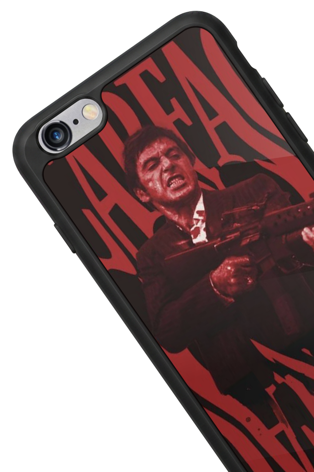 iPhone 6 Plus Uyumlu Scarface Tasarımlı Glossy Premium Kılıf