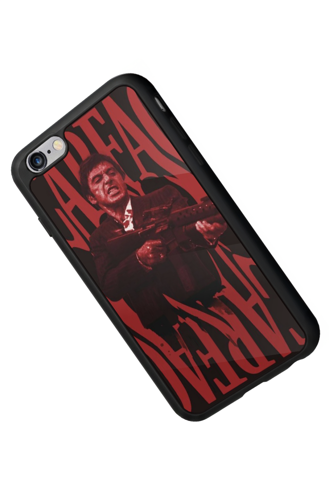 iPhone 6 Plus Uyumlu Scarface Tasarımlı Glossy Premium Kılıf