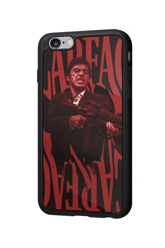 iPhone 6 Plus Uyumlu Scarface Tasarımlı Glossy Premium Kılıf