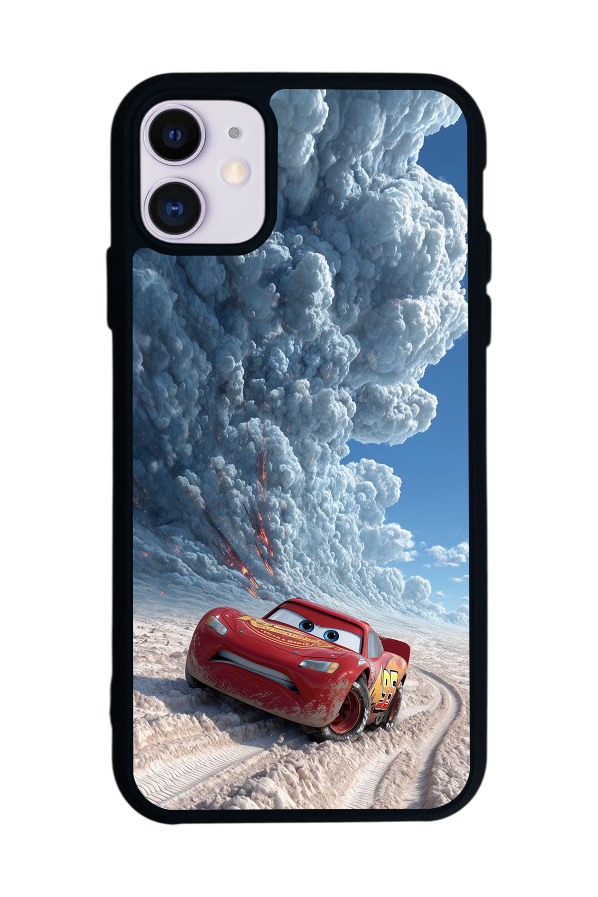 iPhone 11 Uyumlu Şimsek McQueen Tasarımlı Glossy Premium Kılıf