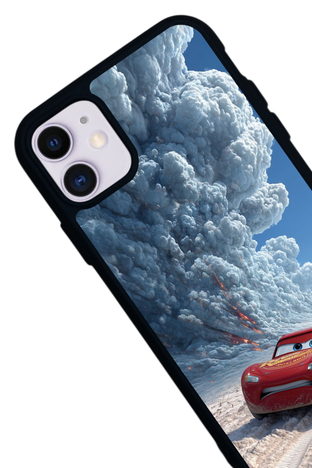 iPhone 11 Uyumlu Şimsek McQueen Tasarımlı Glossy Premium Kılıf
