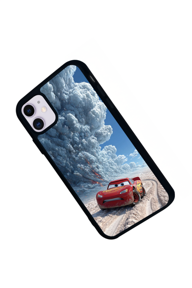 iPhone 11 Uyumlu Şimsek McQueen Tasarımlı Glossy Premium Kılıf