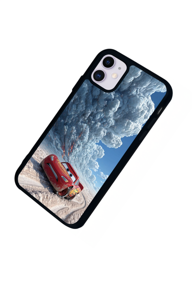 iPhone 11 Uyumlu Şimsek McQueen Tasarımlı Glossy Premium Kılıf