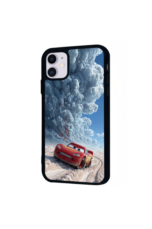 iPhone 11 Uyumlu Şimsek McQueen Tasarımlı Glossy Premium Kılıf