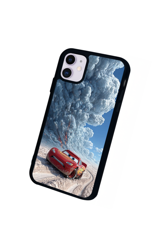 iPhone 11 Uyumlu Şimsek McQueen Tasarımlı Glossy Premium Kılıf