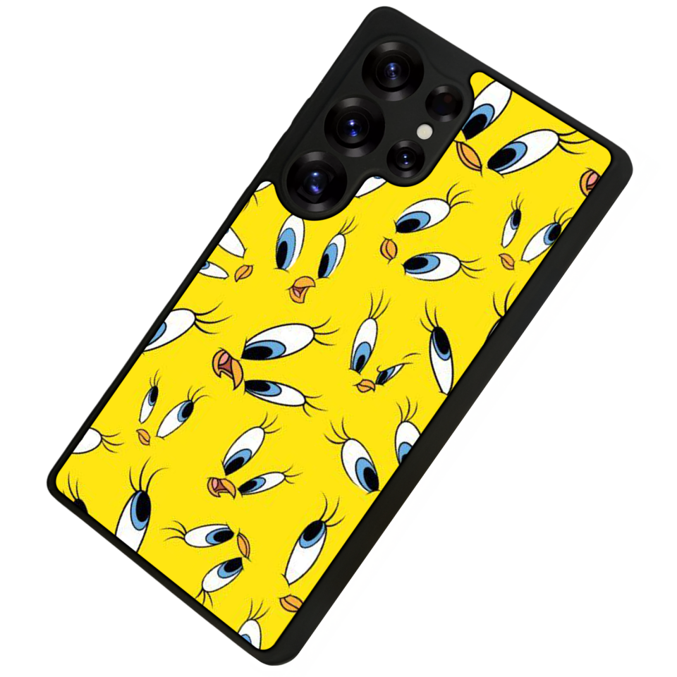 Samsung Galaxy S25 Ultra Uyumlu Tweety Tasarımlı Glossy Premium Kılıf
