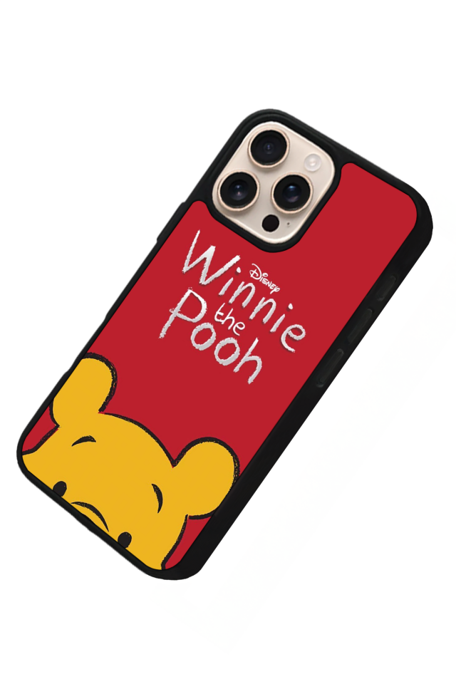 iPhone 15 Pro Uyumlu Winnie Tasarımlı Glossy Premium Kılıf