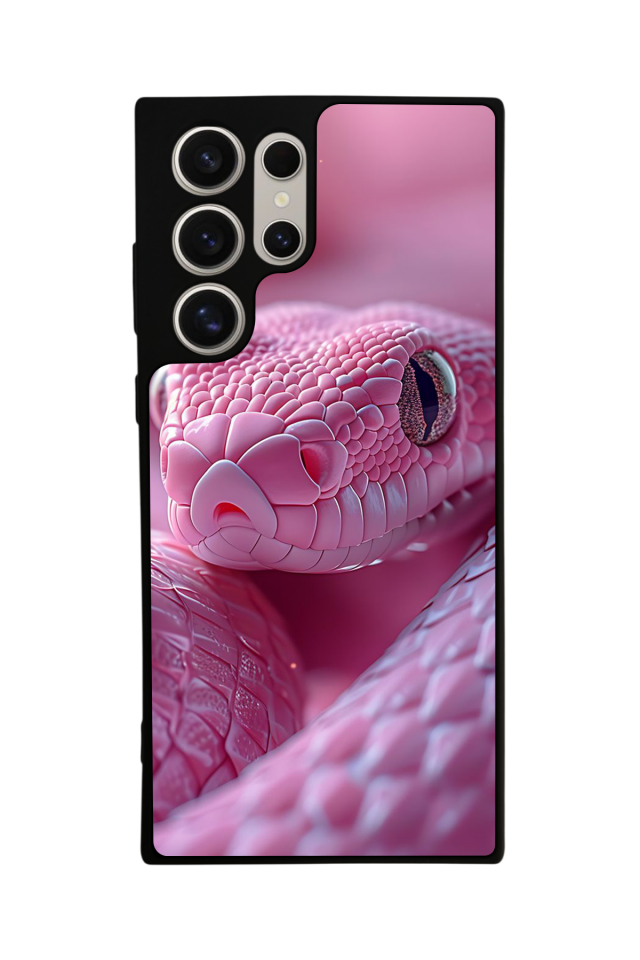 Samsung Galaxy S23 Ultra Uyumlu Yılan Tasarımlı Glossy Premium Kılıf