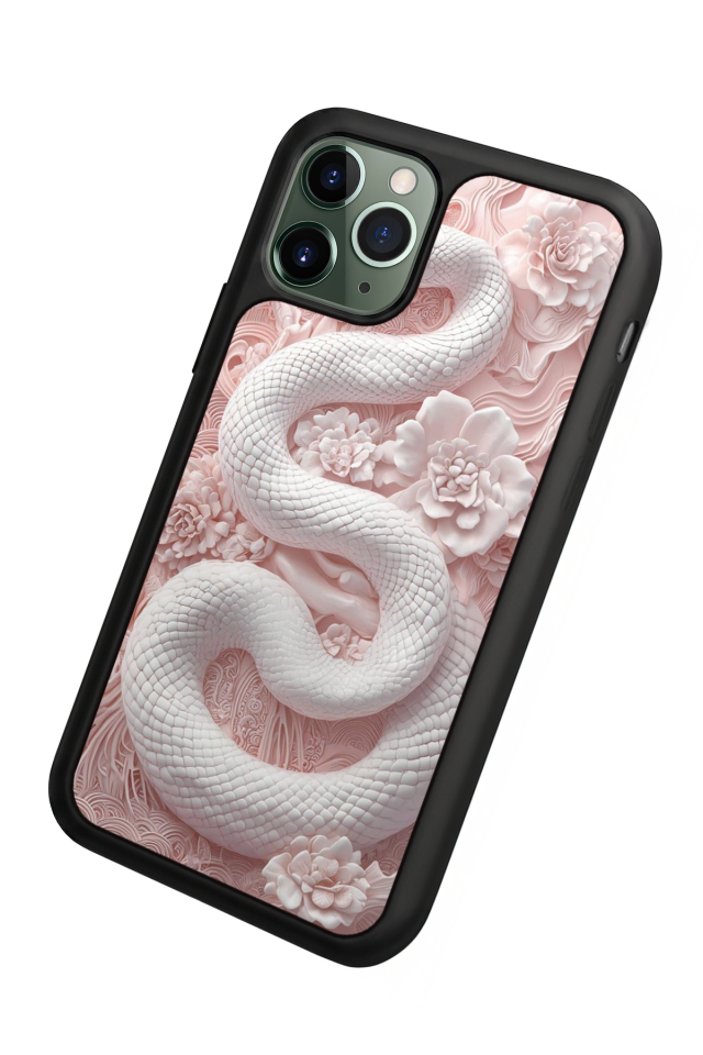 iPhone 11 Pro Uyumlu Yılan Tasarımlı Glossy Premium Kılıf