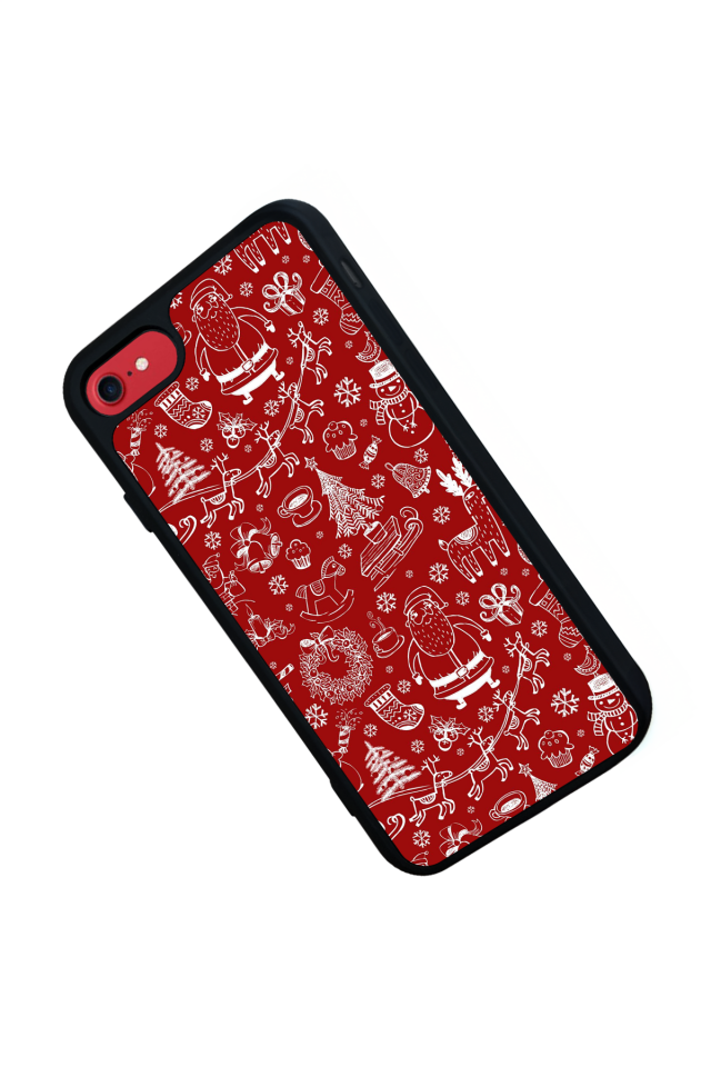 iPhone 8 Uyumlu Yilbasi Christmas Tasarımlı Glossy Premium Kılıf