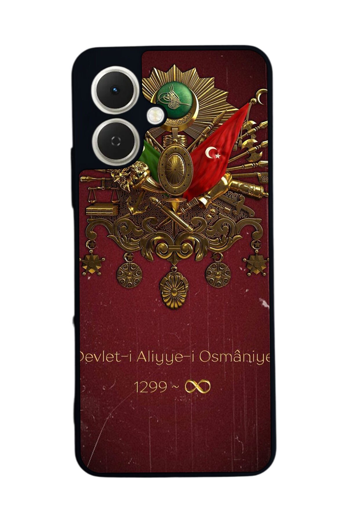 Tecno Spark GO 2 Uyumlu Osmanli Tugrasi Tasarımlı Glossy Premium Kılıf