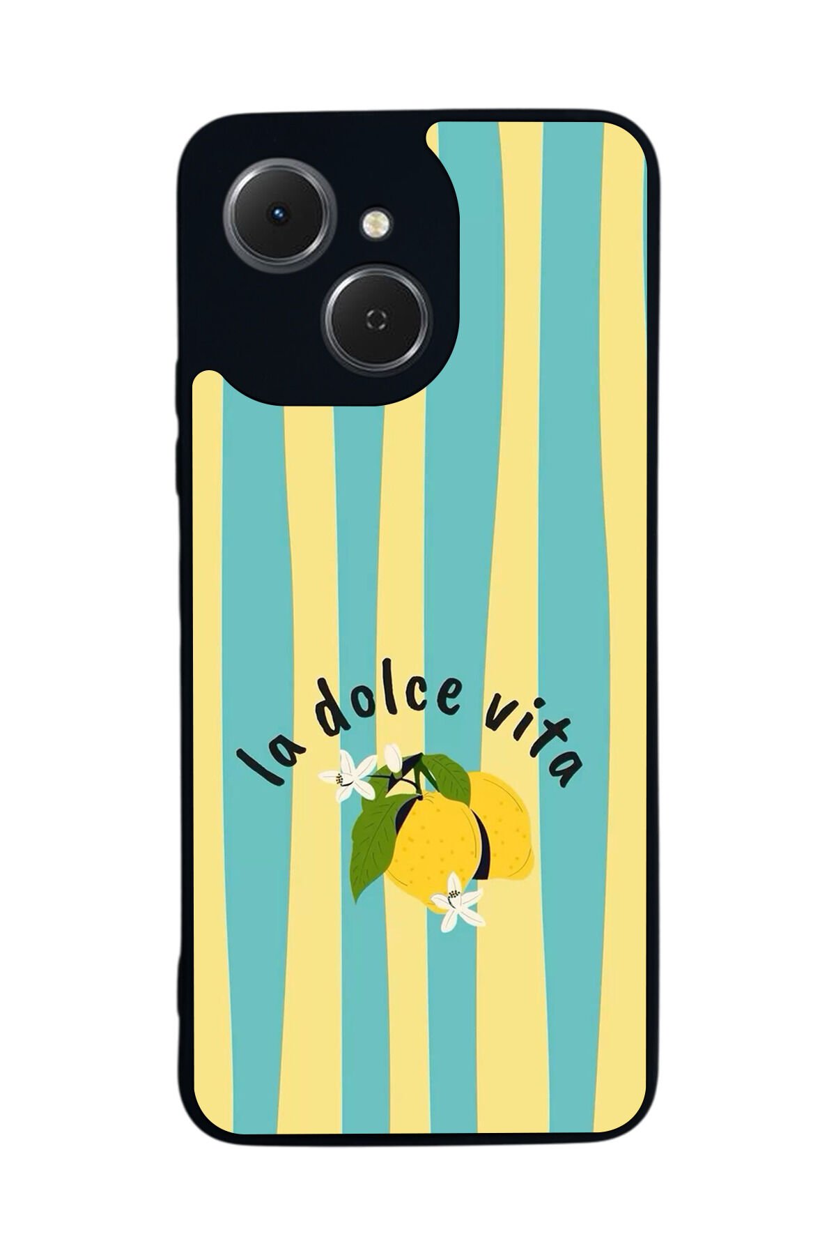 Tecno Spark 40C Uyumlu Limon Tasarımlı Glossy Premium Kılıf