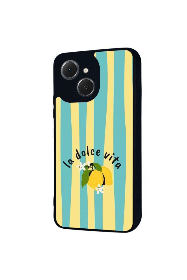 Tecno Spark 40C Uyumlu Limon Tasarımlı Glossy Premium Kılıf