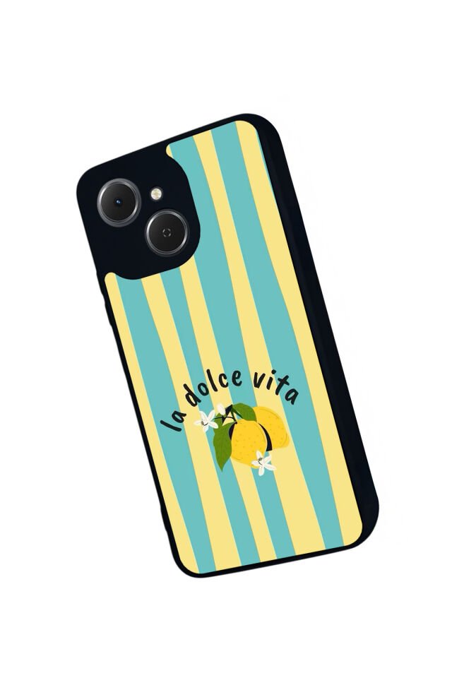 Tecno Spark 40C Uyumlu Limon Tasarımlı Glossy Premium Kılıf