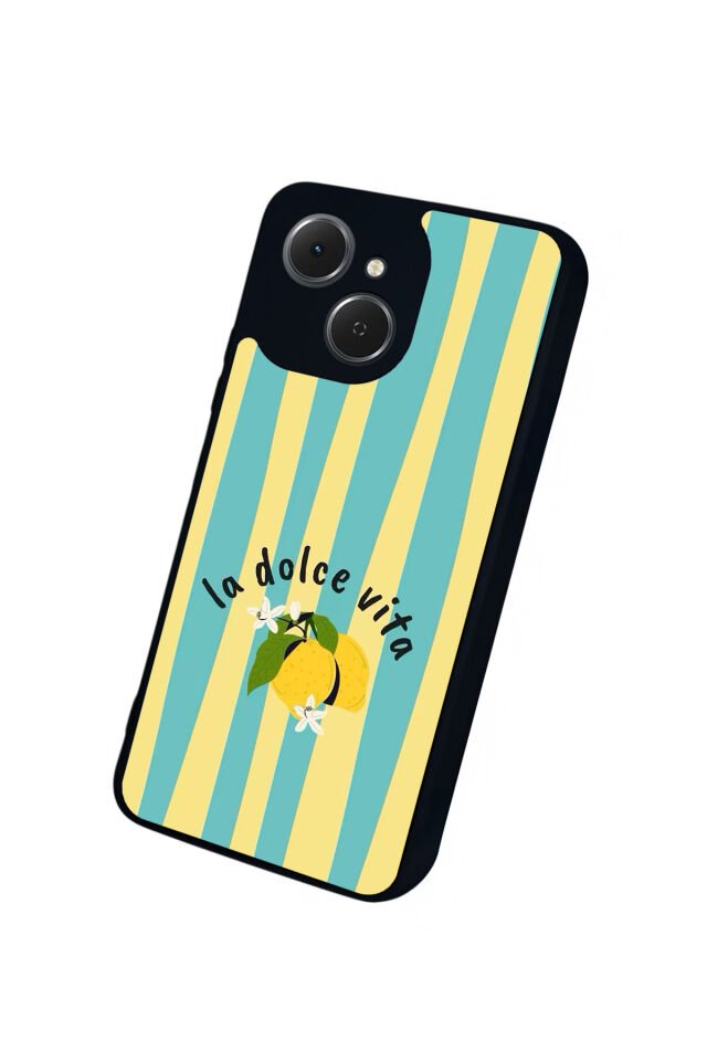 Tecno Spark 40C Uyumlu Limon Tasarımlı Glossy Premium Kılıf