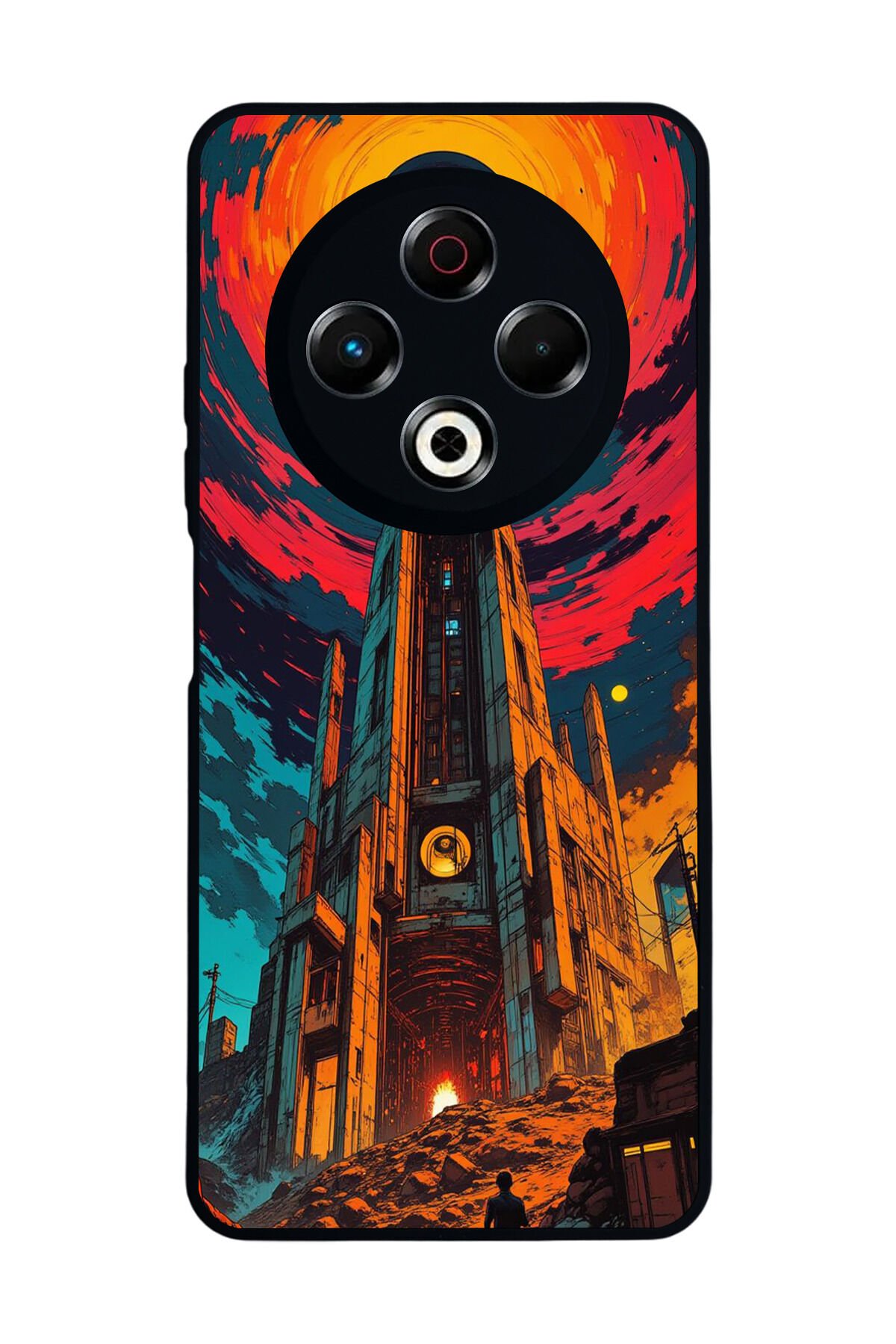 Tecno Spark 30 Uyumlu Abstract Tasarımlı Glossy Premium Kılıf