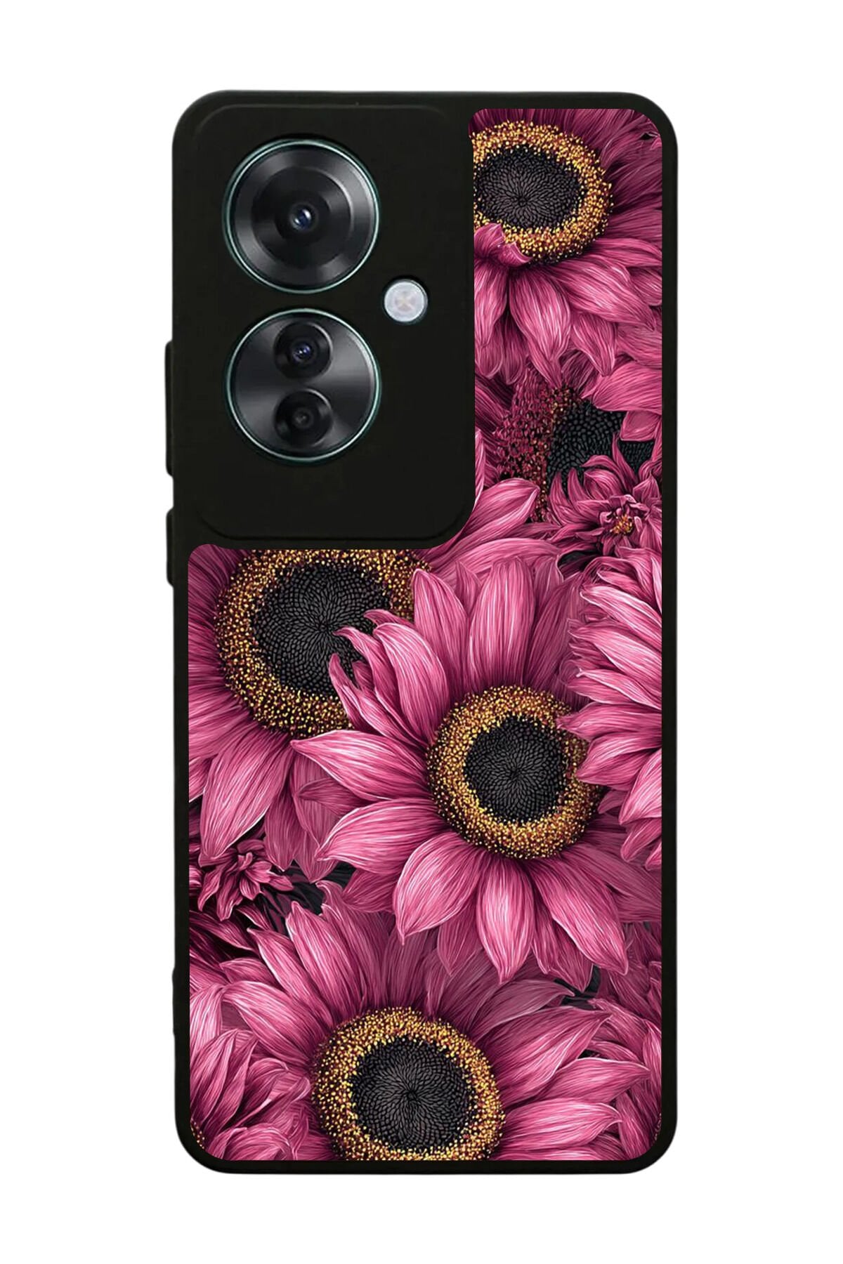 Oppo Reno 11F Uyumlu Cicek Tasarımlı Glossy Premium Kılıf