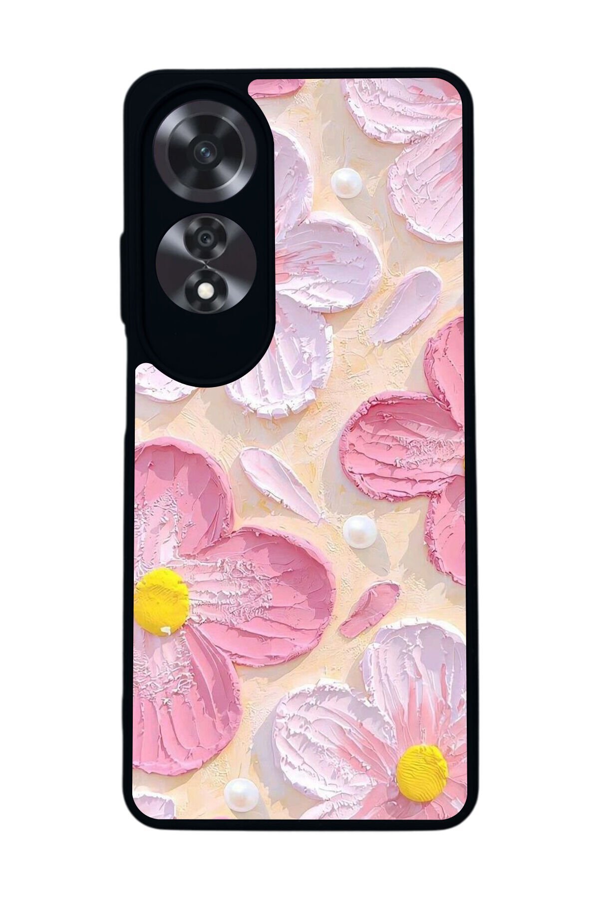 Oppo A60 Mat Siyah uyumlu Kılıf – Yumuşak Silikon, Koruyucu, Şok Emici Kapak