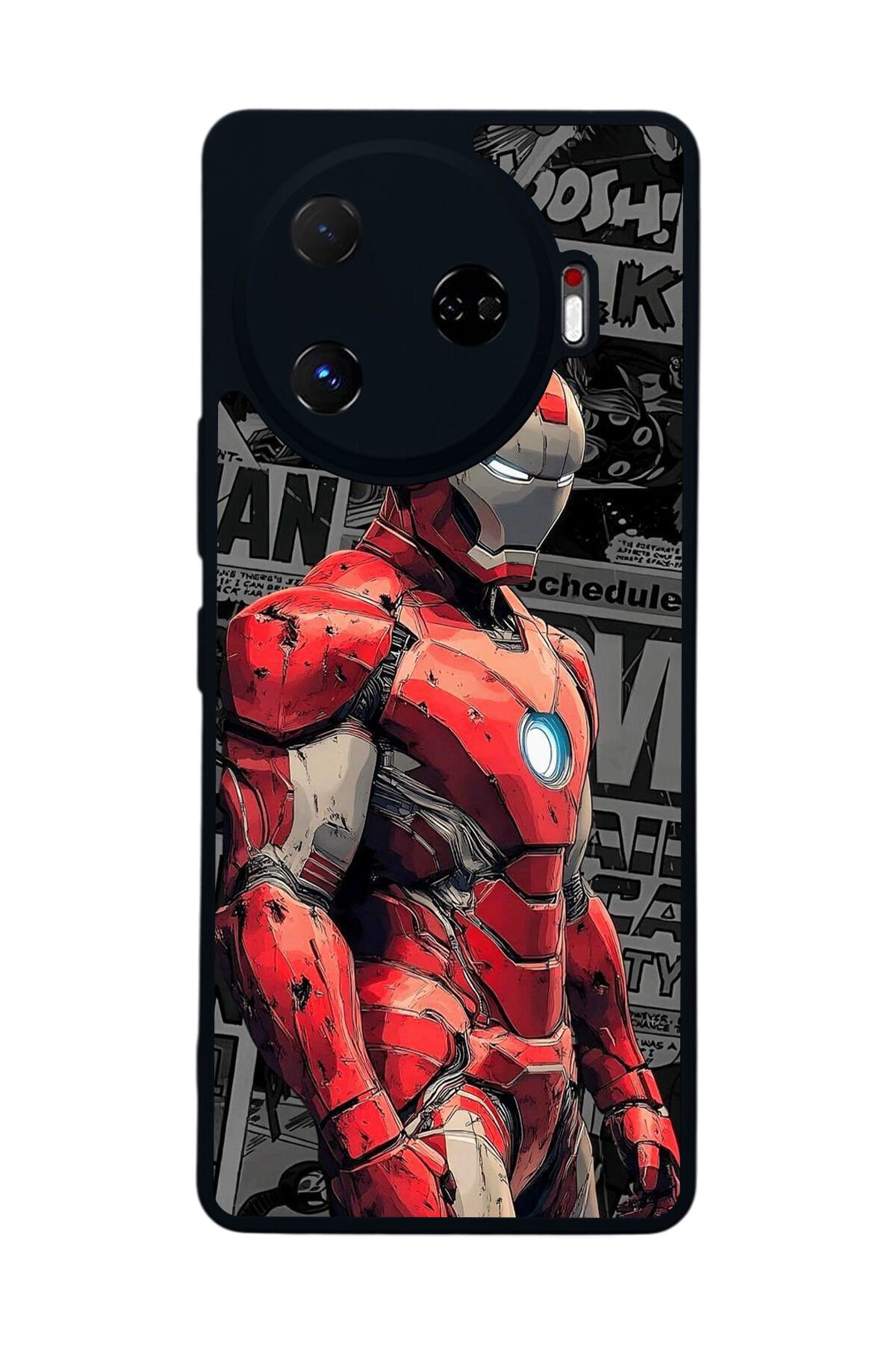 Tecno Camon 30 Pro Uyumlu Iron Man ( Demir Adam ) Tasarımlı Glossy Premium Kılıf