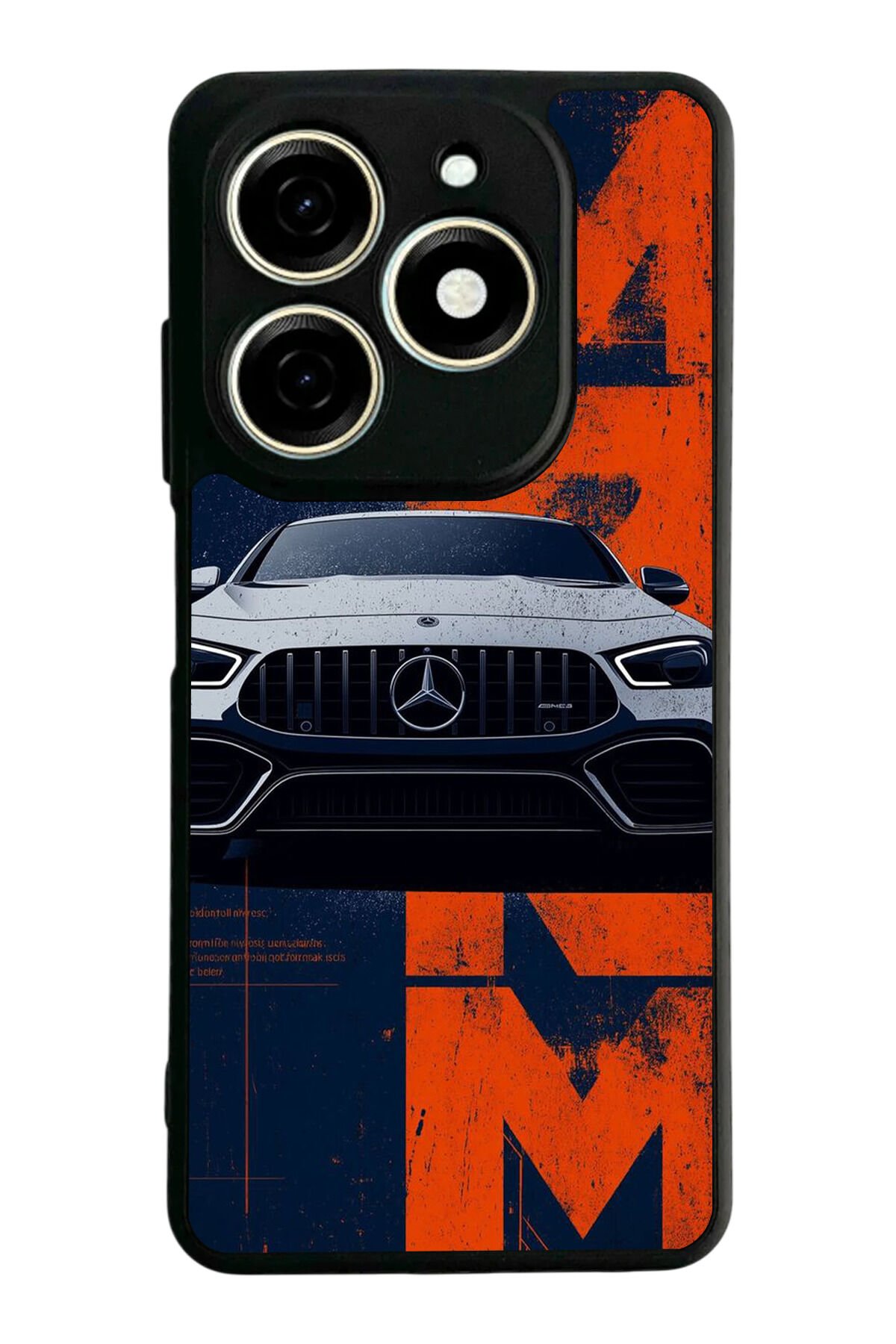 Infınıx Smart 8 Pro Uyumlu Mercedes Tasarımlı Glossy Premium Kılıf