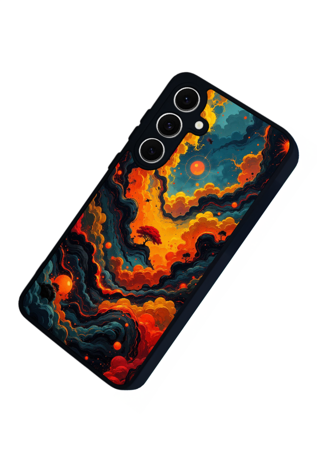 Samsung Galaxy A16 Uyumlu Abstract Tasarımlı Glossy Premium Kılıf