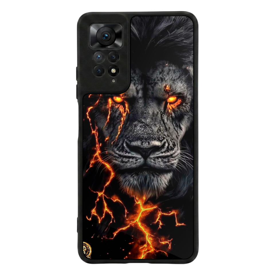 Xiaomi Redmi Note 11 Pro Uyumlu Aslan Tasarımlı Glossy Premium Kılıf