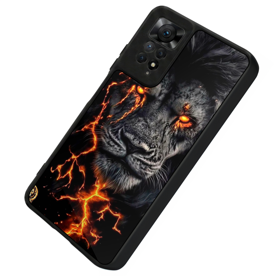 Xiaomi Redmi Note 11 Pro Uyumlu Aslan Tasarımlı Glossy Premium Kılıf