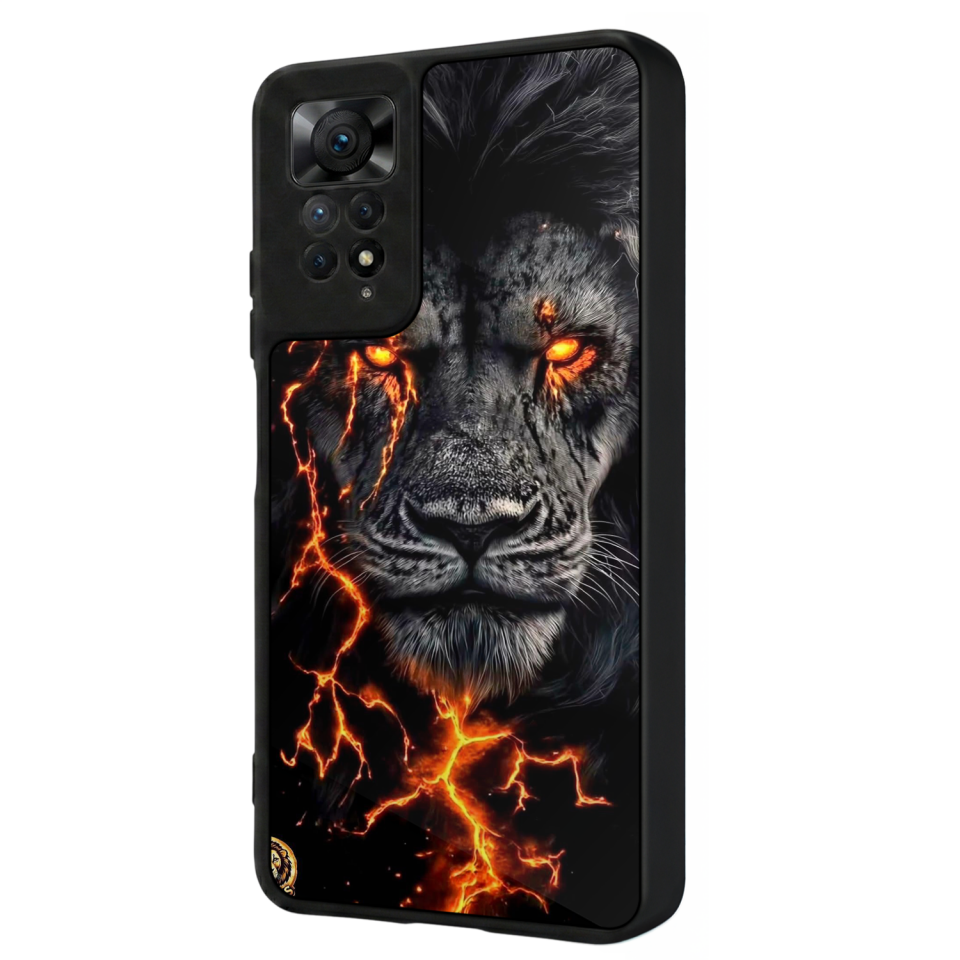 Xiaomi Redmi Note 11 Pro Uyumlu Aslan Tasarımlı Glossy Premium Kılıf